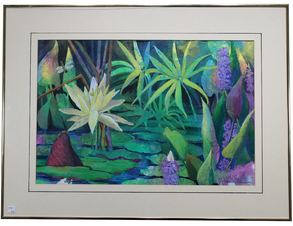 Appraisal: Bruce Chandler American th C Jungle Pond Bruce Chandler American