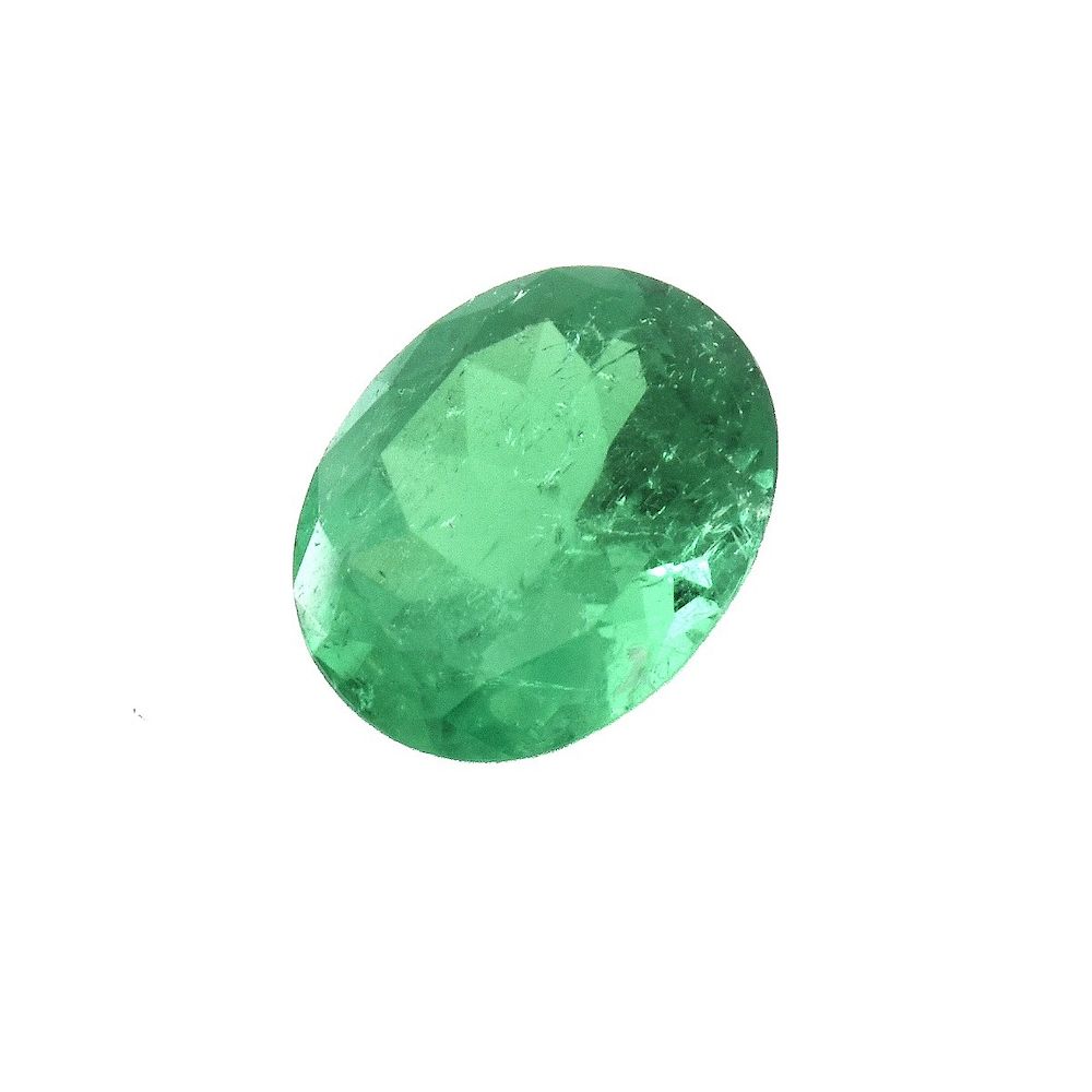 Appraisal: AGL Carat Emerald AGL Certified Carat Oval Cut Colombian Emerald