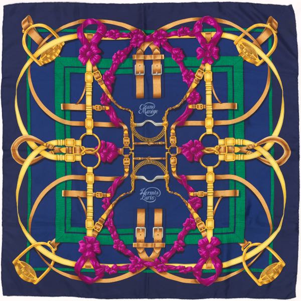 Appraisal: HERMES SILK TWILL SCARF GRAND MANAGE DESIGNED BY HENRI D'ORIGNY