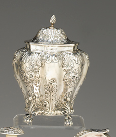 Appraisal: Victorian sterling silver tea caddy nathan and ridley hayes chester