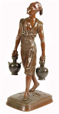 Appraisal: After Jean Didier Debut - French 'Porteur d'eau Tunisien' bronze