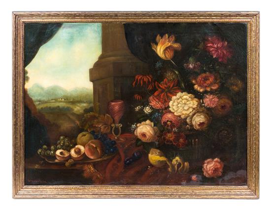 Appraisal: Sale Lot Artist Unknown Continental th Century Still Life with