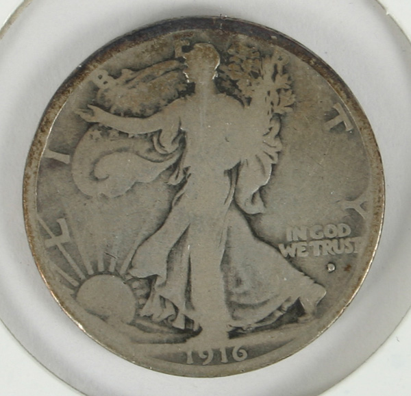 Appraisal: -D Walking Liberty Dollar Good Condition