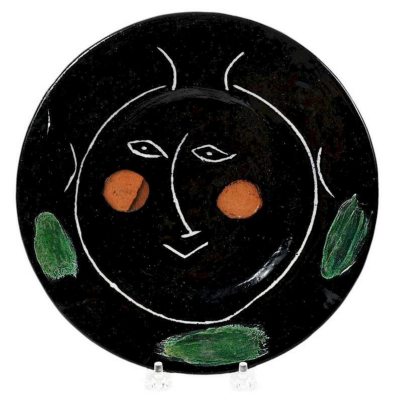 Appraisal: Pablo Picasso Spanish - Plate D from Service visage noir