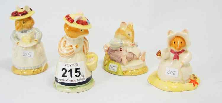 Appraisal: Royal Doulton Brambly Hedge Figures Mrs Apple DBH Lady Woodmouse