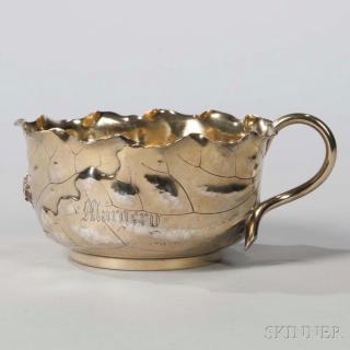 Appraisal: George Shiebler Sterling Silver-gilt Cup New York early th century