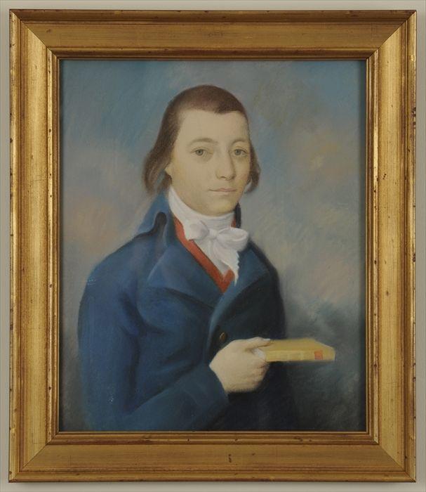 Appraisal: AMERICAN SCHOOL PORTRAIT OF A YOUNG MAN Pastel on paper