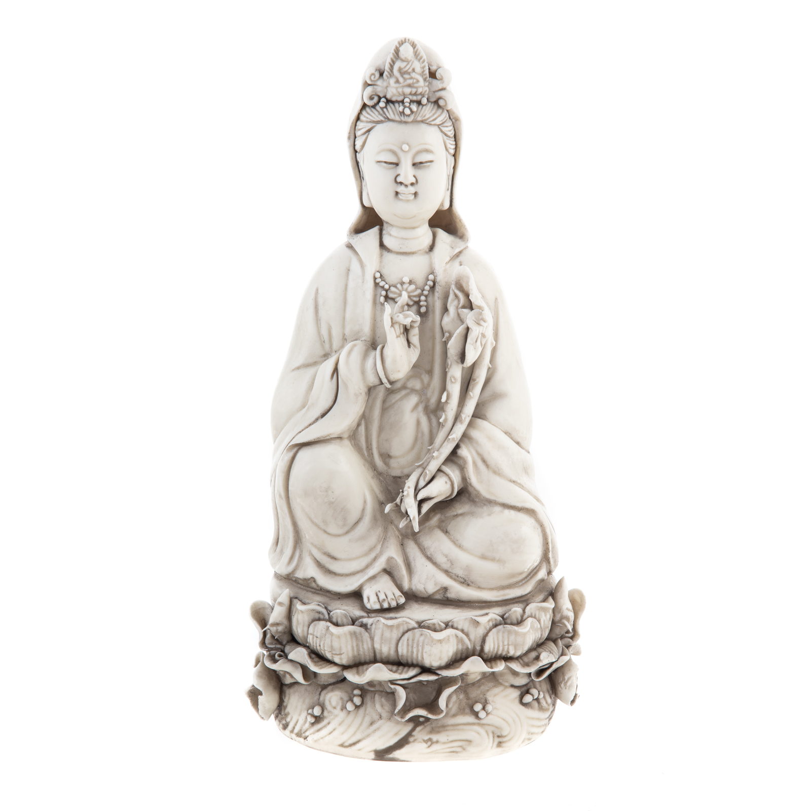 Appraisal: CHINESE BLANC DE CHINE PORCELAIN QUAN YIN in H