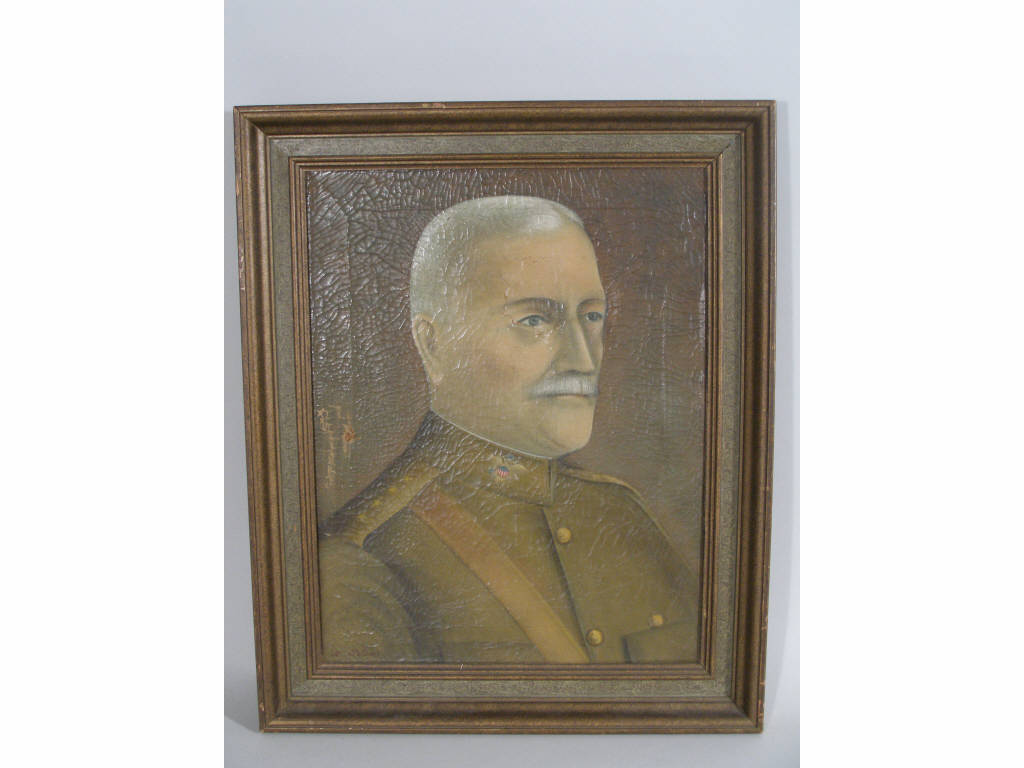 Appraisal: Original Oil Painting of General Pershing artist-signed N Pitanis ca