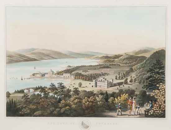 Appraisal: After John Heaviside Clark - The Town of Inverary aquatint