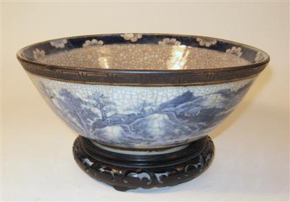 Appraisal: Chinese blue and white export bowllate qing dynasty