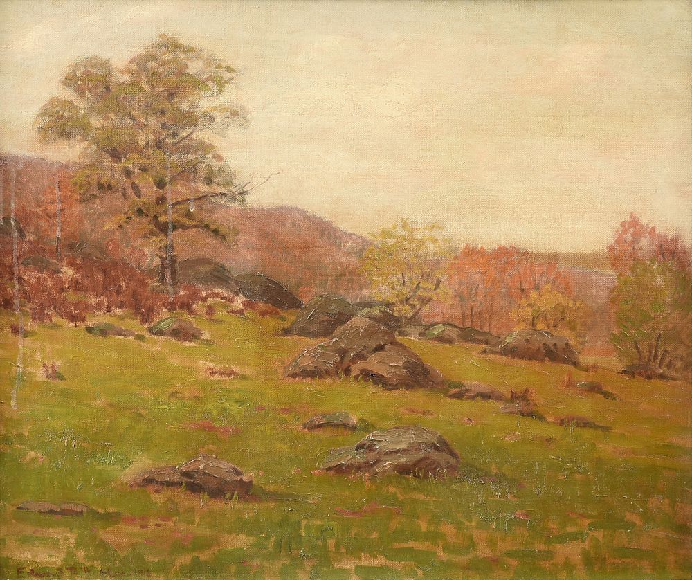 Appraisal: EDWARD BURGESS BUTLER American - A PAINTING An October Afternoon