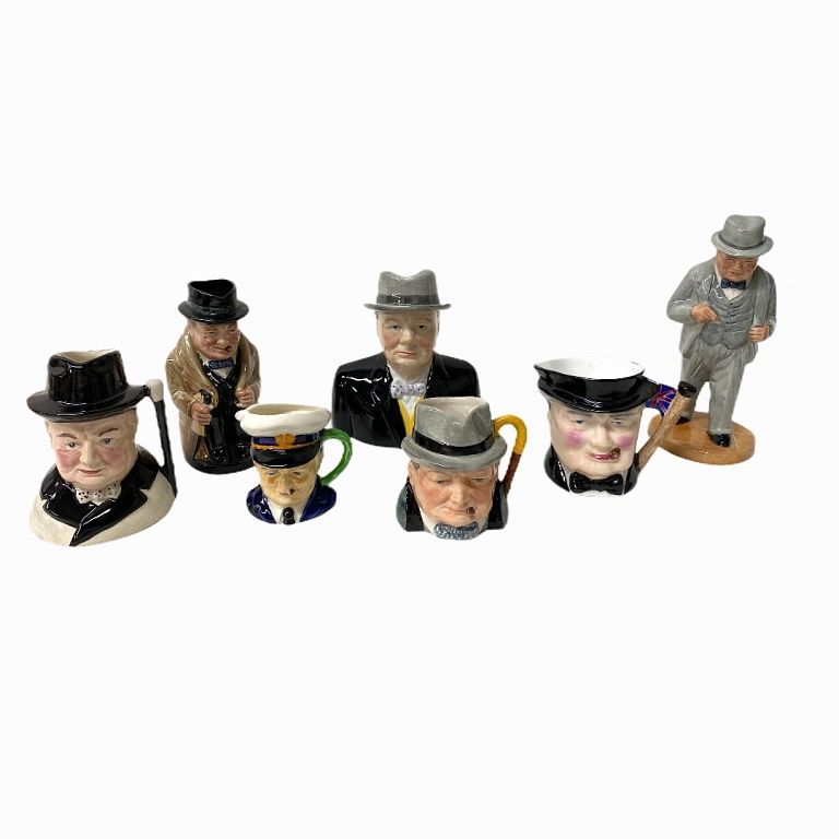 Appraisal: Winston Churchill Figurines Winston Churchill Figurines Total Measurements Inches High