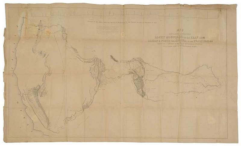 Appraisal: Fremont Map of the Rocky Mountains map Exploring Expedition to