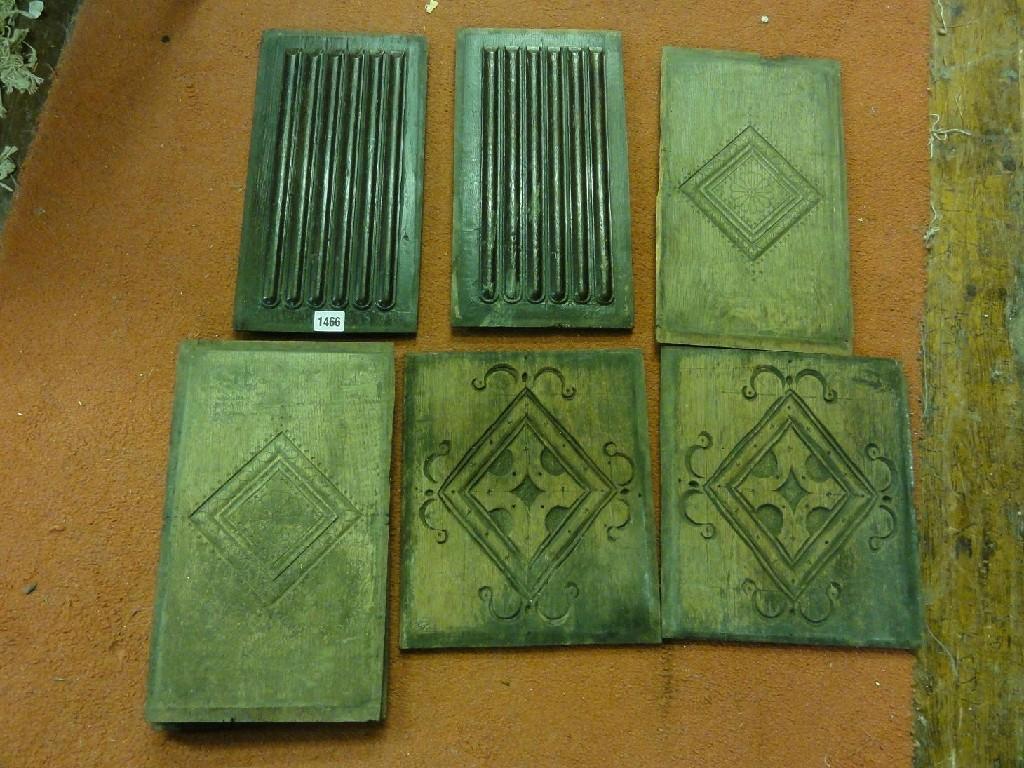 Appraisal: A collection of eight th century oak panels of rectangular