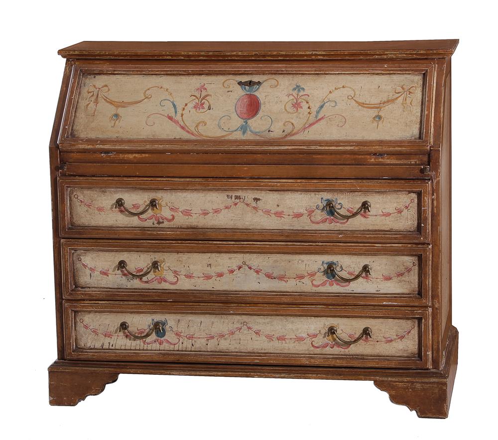 Appraisal: Continental painted secretary desk in the French taste H W