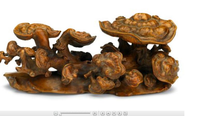 Appraisal: Chinese carved boxwood brushrest Qing dynasty