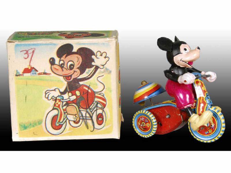 Appraisal: Linemar Walt Disney Celluloid Mickey Mouse On Tric Description ''