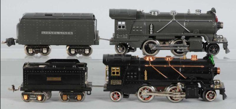 Appraisal: Lot of Lionel O-Gauge Steam Locomotives Description Pre-war Includes E