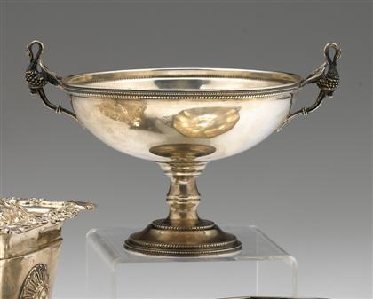 Appraisal: Russian Neoclassical silver pedestal dish late th century With a