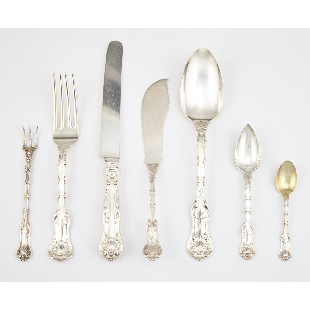 Appraisal: Whiting Mfg Co Sterling Silver Flatware Service In the Imperial