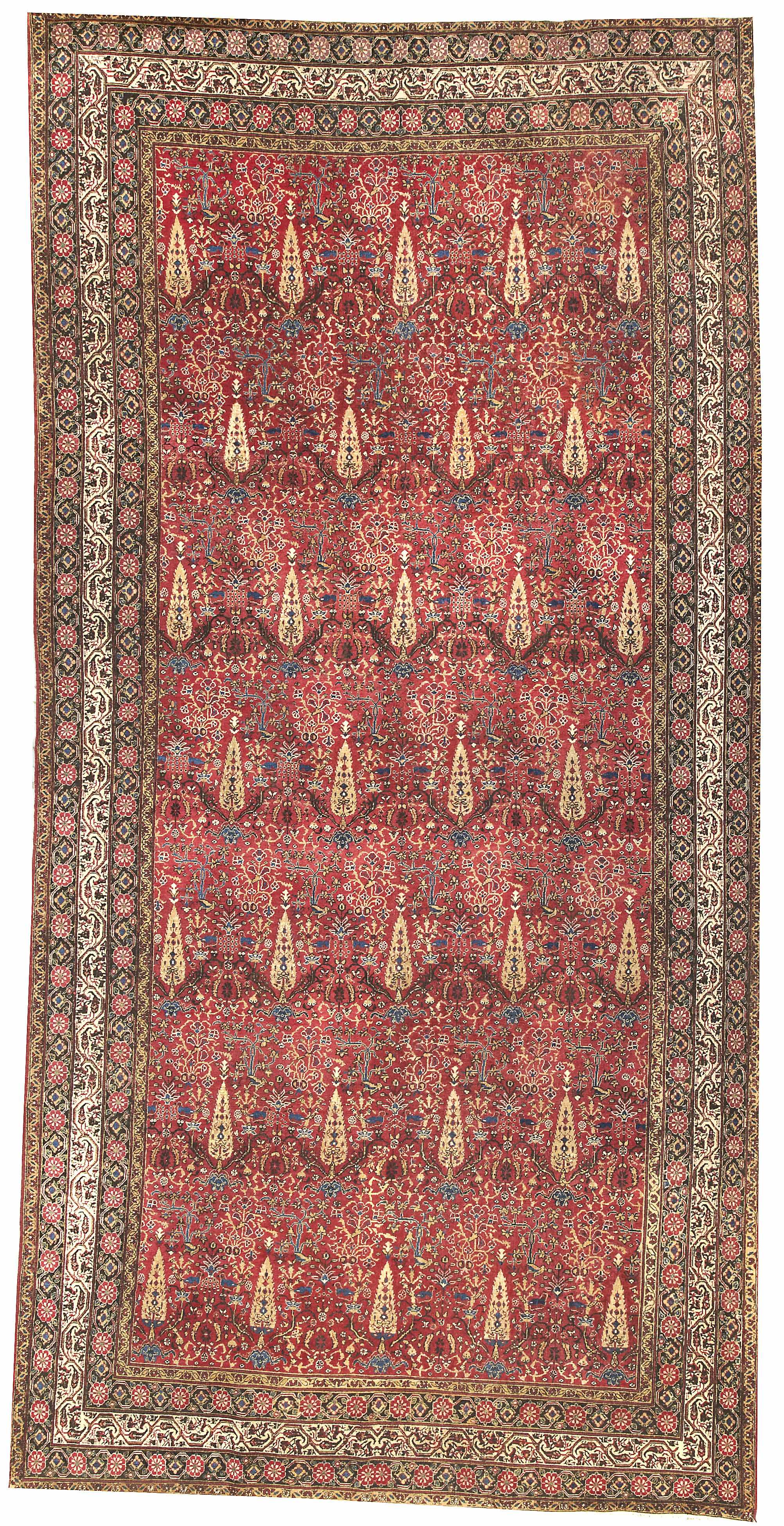 Appraisal: An Indian long carpet Indiacirca size approximately ft x ft