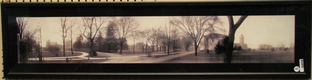 Appraisal: x photo framed reproduction of original of Purdue University campus