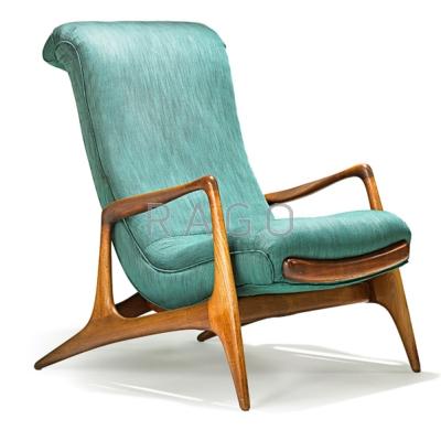 Appraisal: VLADIMIR KAGAN b KAGAN-DREYFUSS Adjustable lounge chair with retractable leg