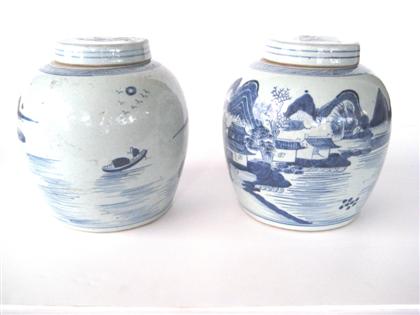 Appraisal: Two large Chinese export Canton ginger jars th century H