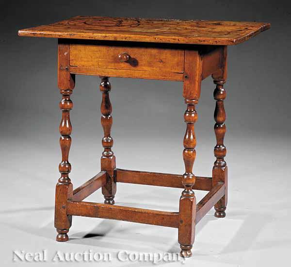 Appraisal: An American Colonial Maple Side Table early th c probably