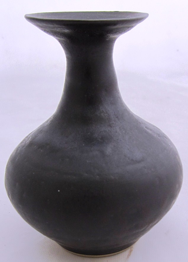 Appraisal: A Lucie Rie - stoneware vase circa oviform with everted