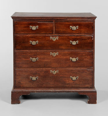 Appraisal: American Chippendale Chest of Drawers middle Atlantic states late th