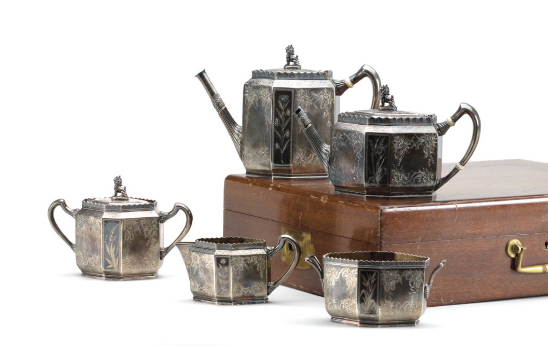 Appraisal: AMERICAN SILVER FIVE-PIECE TEA AND COFFEE SERVICE GORHAM MFG CO