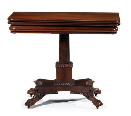 Appraisal: Classical mahogany card tablephiladelphia circa