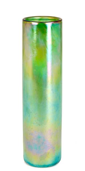 Appraisal: Frank Willis Englesby American born Green Iridized Cylinder signed and