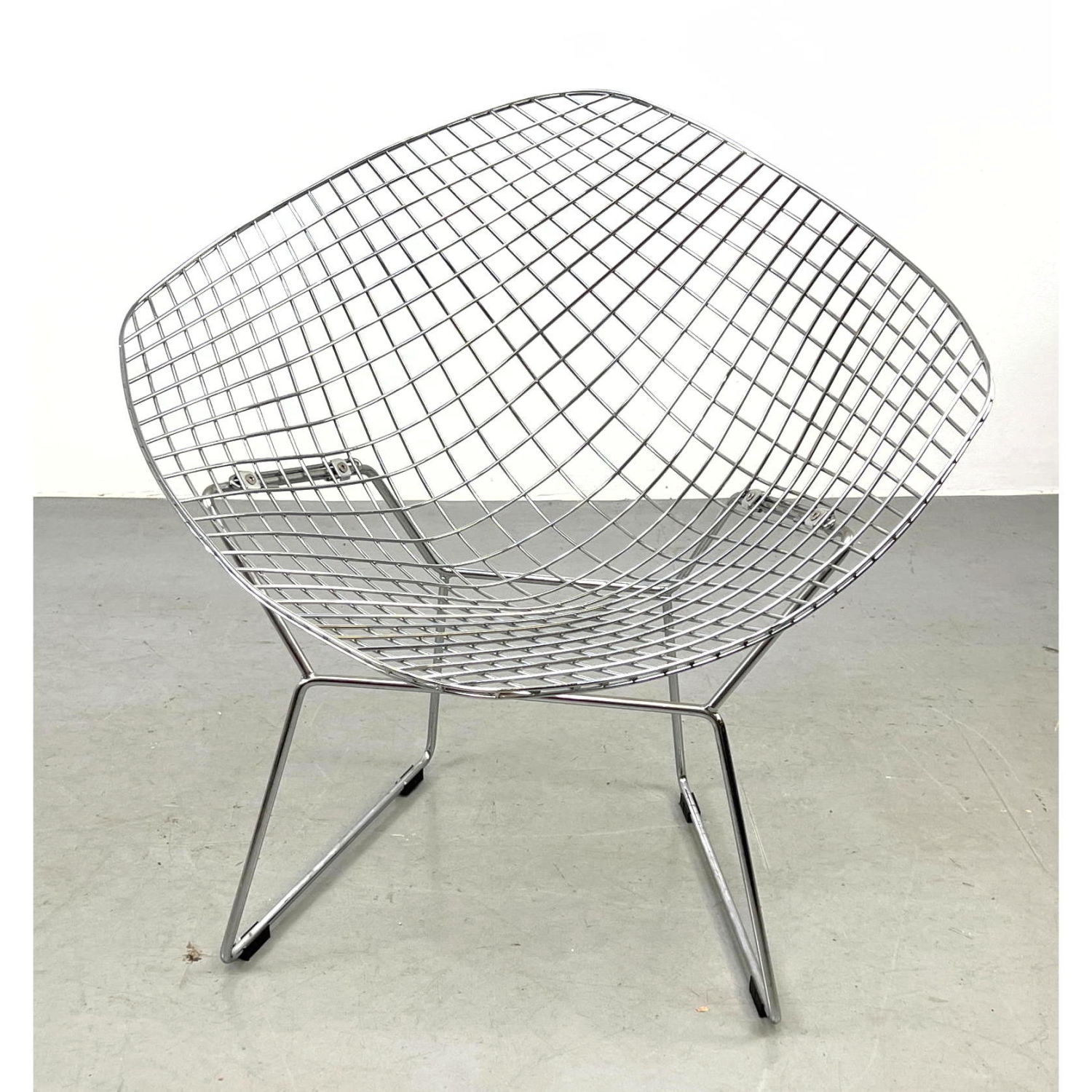 Appraisal: Harry Bertoia Metal Diamond Lounge Chair Dimensions H inches W