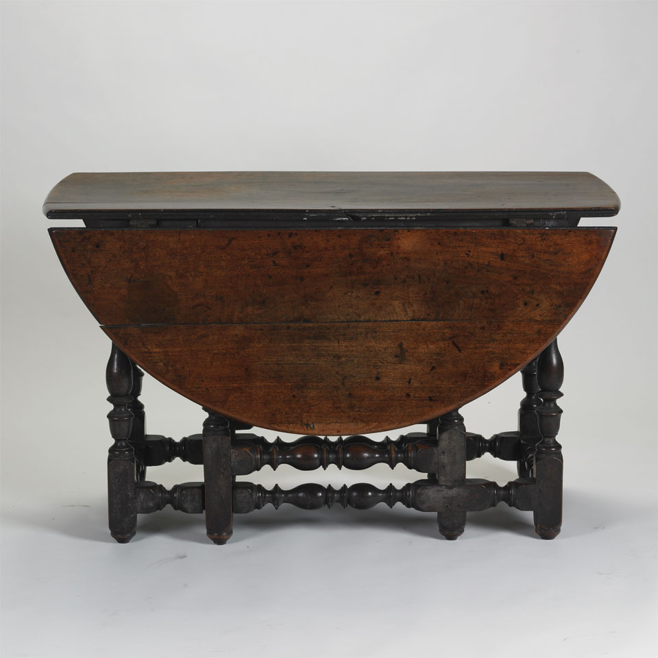 Appraisal: American Walnut Gateleg Table probably New England early th century