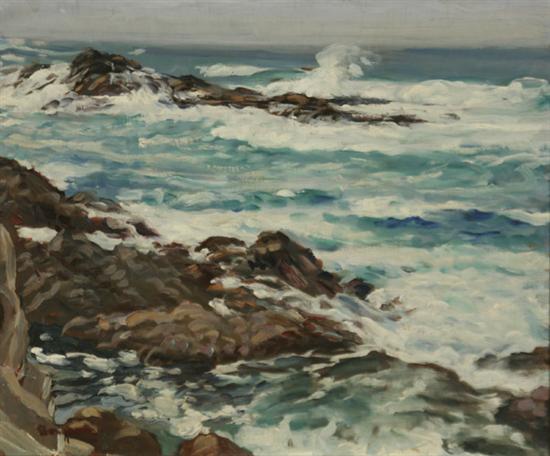 Appraisal: Paul Dougherty American - Gray Day - Ledges Below Carmel