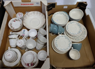 Appraisal: A collection of various Royal Doulton tea ware in the