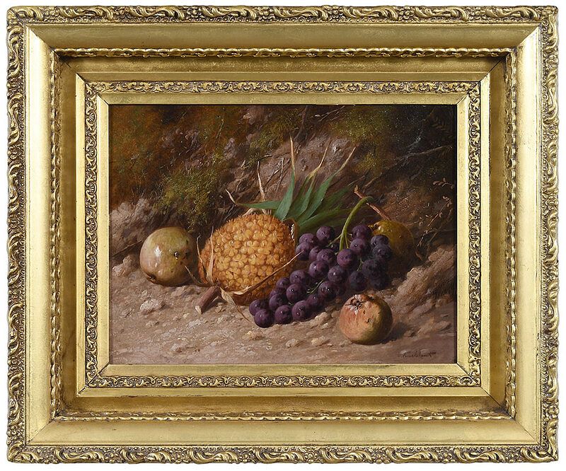 Appraisal: William Cruickshank British - Still Life of Fruit on a