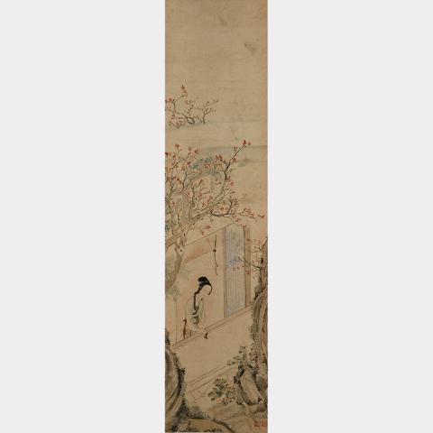 Appraisal: Chinese School FOUR PAINTINGS TH TH CENTURY Each ink and