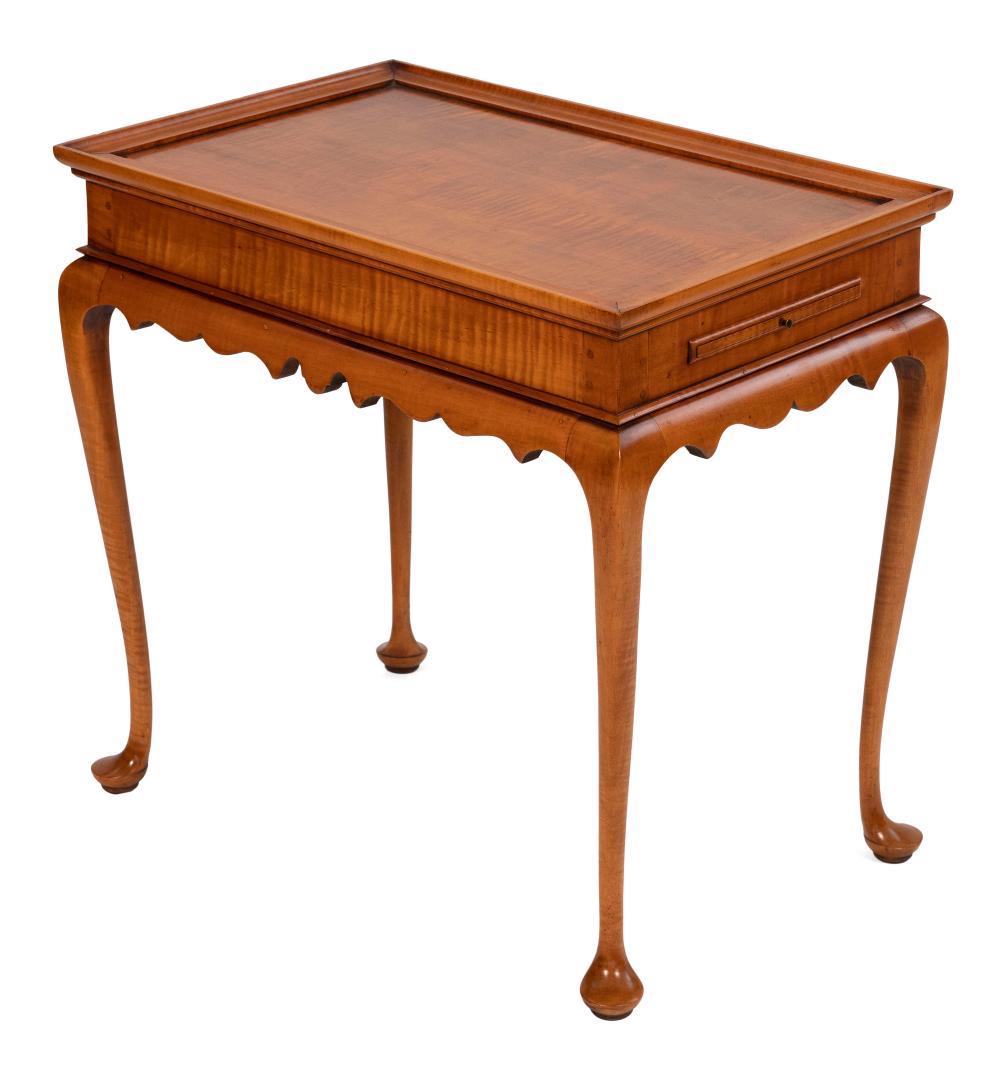 Appraisal: ELDRED WHEELER NANTUCKET TEA TABLE MASSACHUSETTS TH CENTURY HEIGHT LENGTH