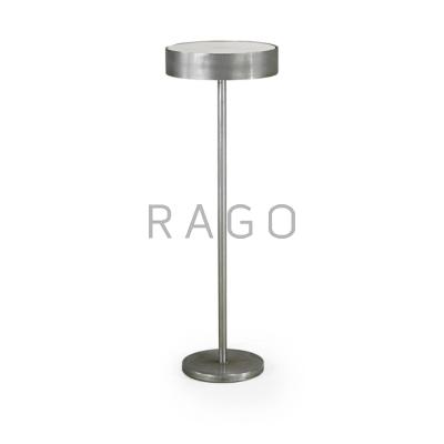 Appraisal: KURT VERSEN ATTR Floor lamp USA s Brushed aluminum and