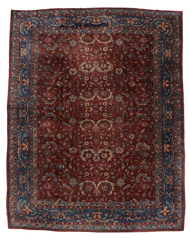 Appraisal: Mahal Carpet early to mid- th century leaf and vine