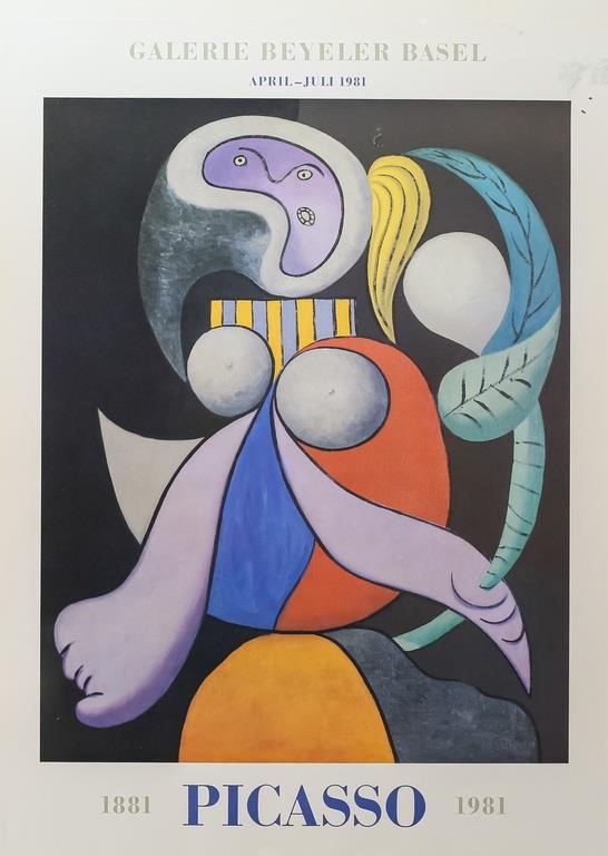 Appraisal: After Pablo Picasso Spain France - Exhibition poster print Galerie