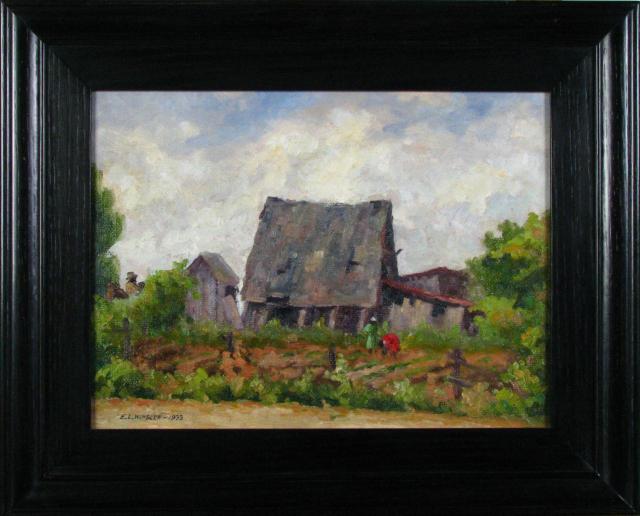 Appraisal: Edward Lee Winslow Indiana - x Oil on Masonite Signed