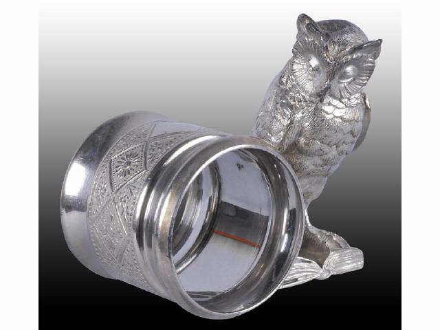 Appraisal: Wise Owl Stands on Book Figural Napkin Ring Description Wise