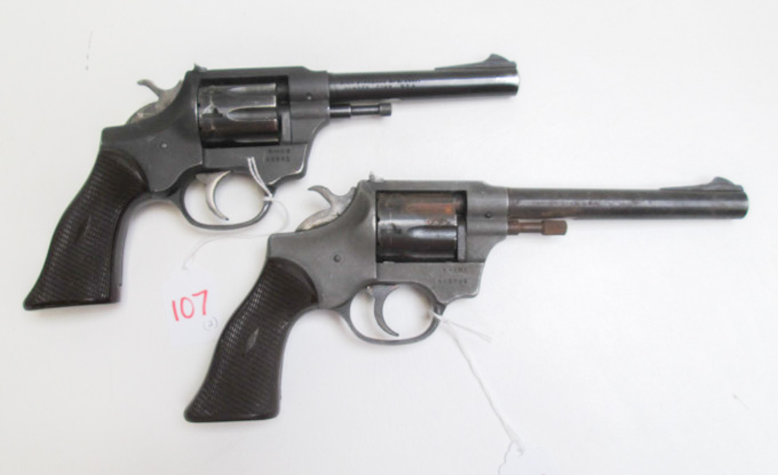 Appraisal: TWO HI-STANDARD SENTINEL REVOLVERS the first a model R- barrel