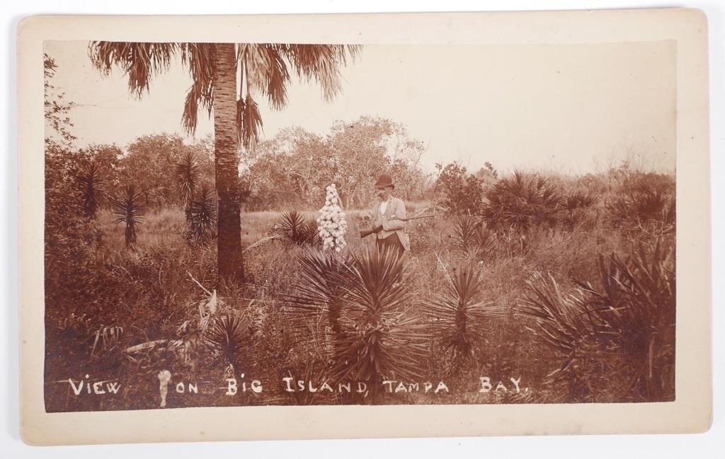 Appraisal: Mounted photograph labeled Big Island Tampa Bay circa th century