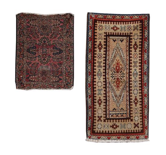 Appraisal: Turkish Oushak and Persian Malayer carpets Oushak ' x '